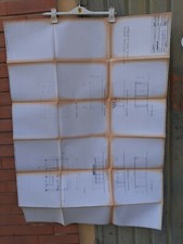 Vecchio disegno pensilina Agip Petroli , 1984 