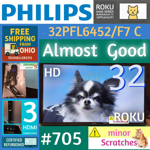 Philips 720p smart - 32", hd(720p
