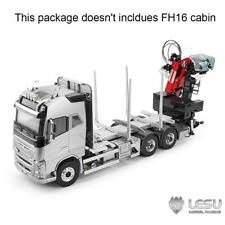 LESU 1/14 Camion da legname assemblato RC in metallo con gru idraulica senza cabina FH16