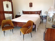 Camera da Letto Matrimoniale Completa 1962 Armadio + Letto + Comò + Poltroncine
