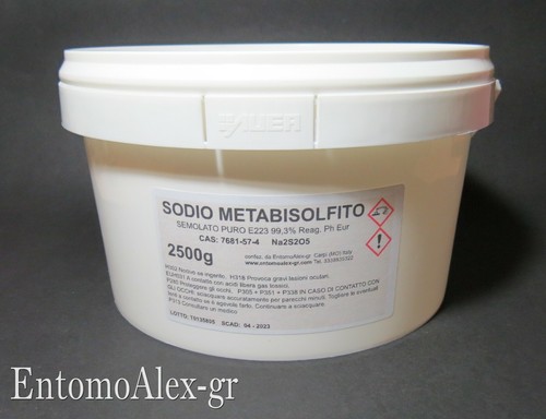 Metabisolfito sodio 5kg - sodio, 2,5kg