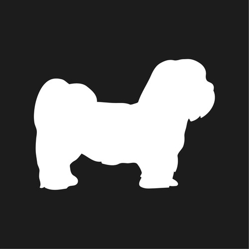 Lhasa apso decalcomania vinile - apso,