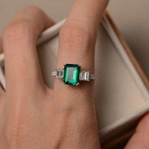Fede nuziale diamante smeraldo - nuziale,