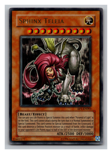 Yugioh sfinge teleia - yugioh,