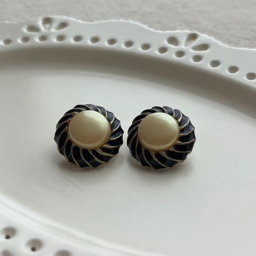 Orecchini vintage perle oro