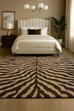 Zebra in lana trapuntata a