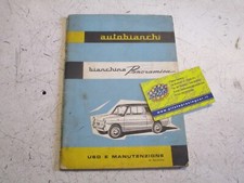 LIBRETTO USO E MANUTENZIONE AUTOBIANCHI BIANCHINA PANORAMICA - ANNO 61 -ORIGINAL