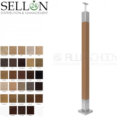 Acciaio inox legno ringhiere - &,