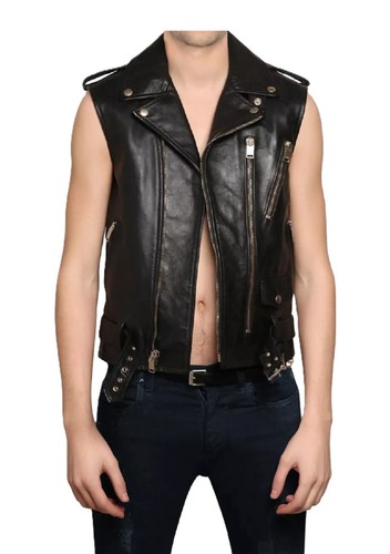 Giubbotto uomo pelle - , biker