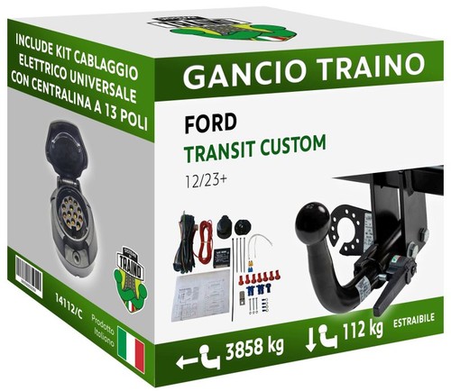 Gancio orizzontale estraibile - gancio,