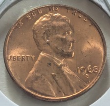 US One Cent, 1968-S, Lincoln