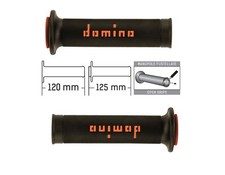 Manopole ARANCIONE NERE Racing Kawasaki EL 125 250 252 EN 500 ER-5 ER-6N