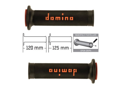 Domino manopole arancione nere - domino,