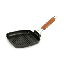 Bistecchiera piastra alluminio antiaderente 20x20 RisolÃ¬ Padella Griglia Grill