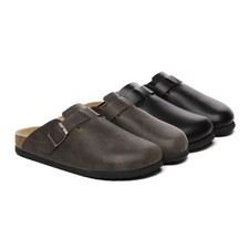 Sandali Comfort Clog in Pelle da Uomo - Hardhead