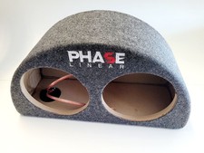 Alloggiamento subwoofer Phase Linear semicircolare doppio 8 pollici 1 pezzo 
