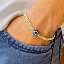 Sleek Chain Evil Eye Men's