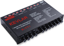 Equalizzatore Grafico Audio per Auto, Equalizzatore Audio per Auto a 7 Bande, Eq