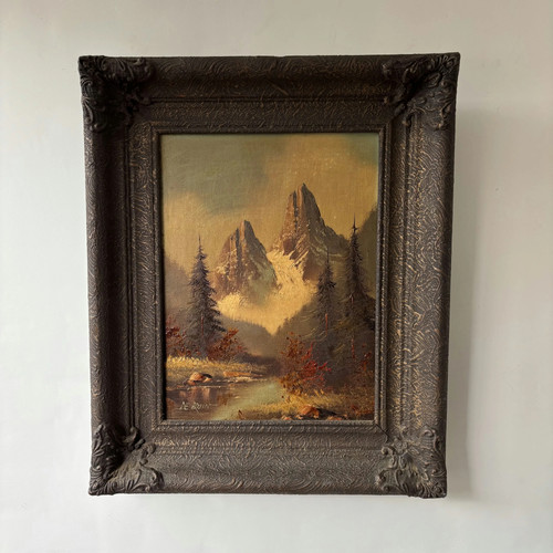 Dipinto olio paesaggio