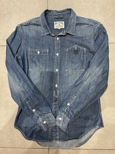 Camicia denim Billabong doppio standard design premium M lavaggio pietra pesante