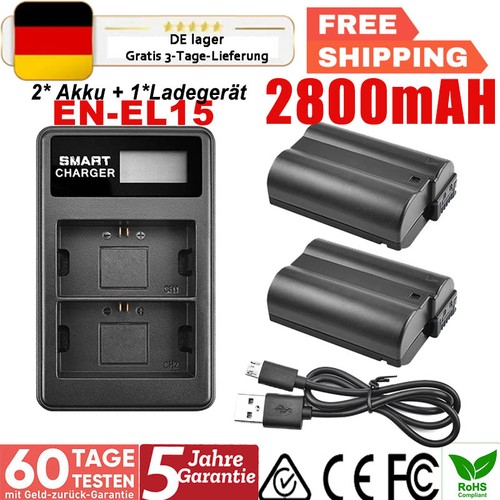 Batterie 2800 mah el15 - en-el15, e