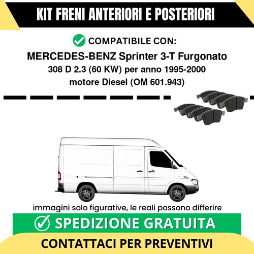 Pastiglie freno ant post - ant, +
