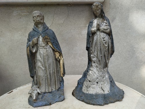 Coppia statue gesso - di, in