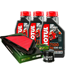 KIT/TAGLIANDO YAMAHA XJ6 N 600 2009 2014 OLIO MOTUL 7100 10W40 FILTRI OLIO ARIA
