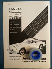 Rara Pubblicita’ LANCIA FLAMINIA Sport ZAGATO  Milano 1961