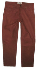 Arizona - Uomo- Jeans IN Pelle/Nabuk Pantaloni Pelle Cognac- Braun Circa W33/L29