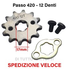 PIGNONE 12 DENTI PASSO CATENA