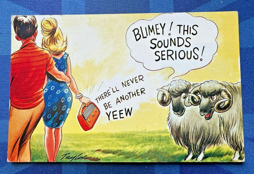 Bamforth comic postcard 1960s - bamforth,