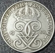 SVEZIA GROSSA MONETA 5 ORE 1944 CIRCOLATA