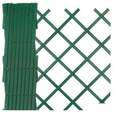 Tralicci Traliccio Verde Pvc In Plastica 2x1 Mt Fisarmonica Estensibile Gazebo