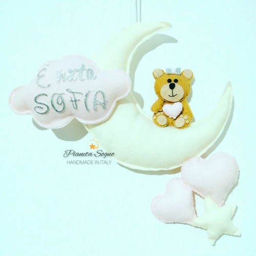 Fiocco nascita cuore coccarda - fiocco,