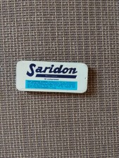 Scatola in metallo vintage Saridon Medicine vuota farmacia...