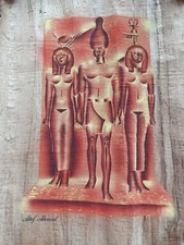 Papiro Egiziano firmato fatto a mano. 60x40 cm