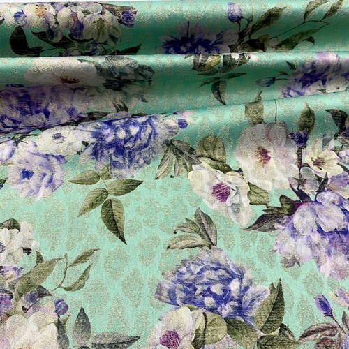 Tessuto broccato lurex - broccato, viscosa