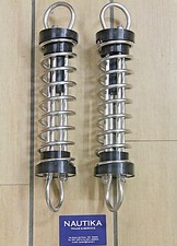 COPPIA di MOLLE di ORMEGGIO ACCIAIO INOX x BARCHE A VELA & MOTORE fino a 10 Mt.