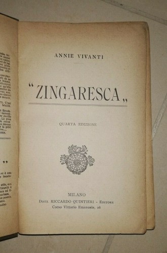 Annie vivanti zingaresca - annie,