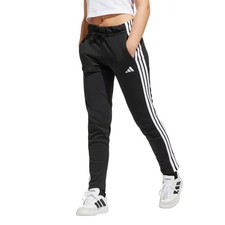 Pantalone garzato bimba Adidas Essentials 3STR JJ3449 nero-bianco