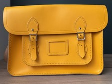 Borsa a tracolla in pelle per Brompton by The Cambridge Satchel Company Bumblebee giallo