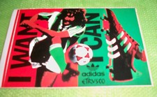ADESIVO I WANT I CAN ADIDAS ETRUSCO CALCIO SOCCER ITALIA 90