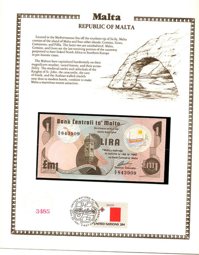 Malta lira sterlina 1967 - malta, 1