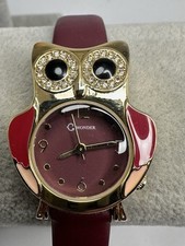 Orologio donna C. Wonder CWON28 Gufo batteria nuova 27MM 7,75" H86