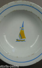 DECORATIVO PIATTO D'EPOCA_RICHARD GINORI_MONDOVI'_DA COLLEZIONE_CON BARCA A VELA