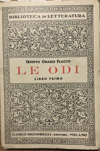 Odi libro primo - libro, primo.