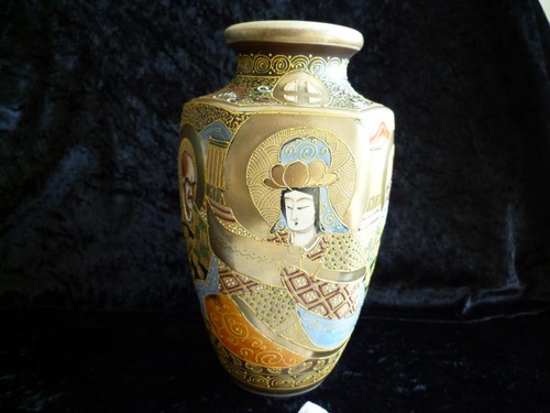 Antike keramik vase satsuma - keramik,