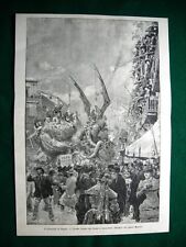 Carnevale di Napoli nel 1884 -