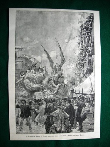 Carnevale napoli nel 1884 - di,